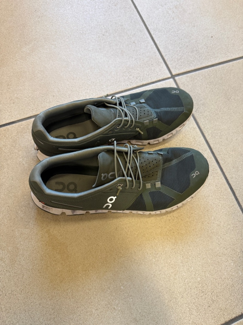 On Running Olive Green Men’s Athletic Sneakers